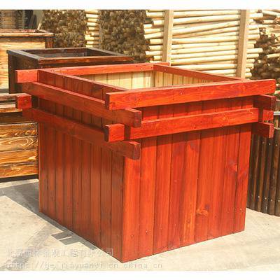 全新防腐木花箱 户外景观的实用与美学融合